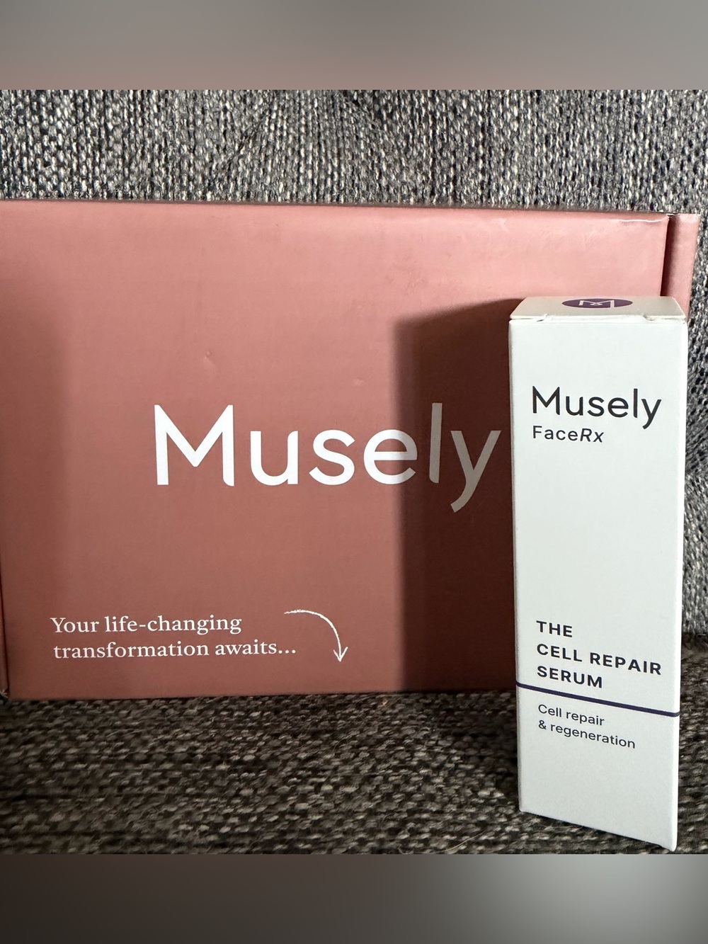 Muse Musely Cell Repair Serum in Pink and White Packaging
